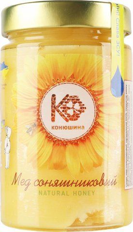 Мед натуральний Конюшина соняшниковий 550 г 2844390655 фото